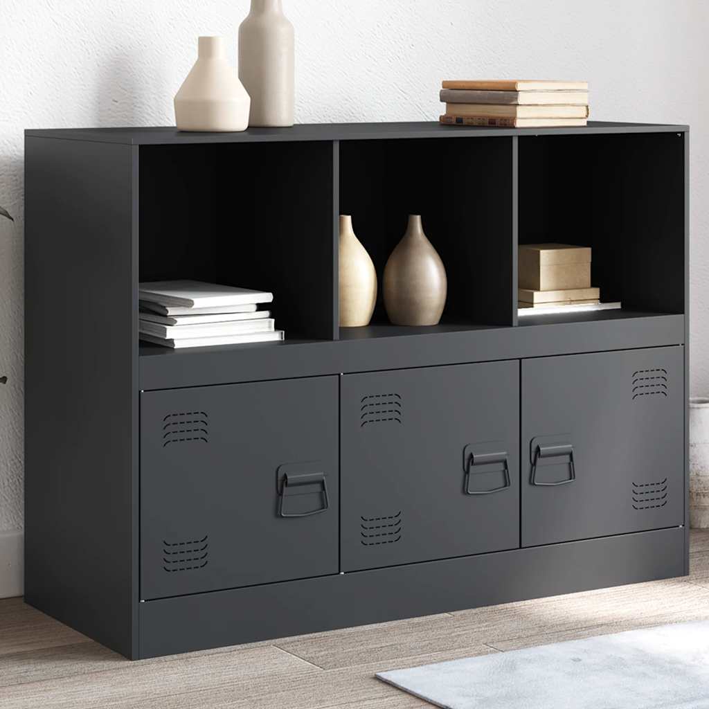 vidaXL Sideboard 99x39x73 cm steel black