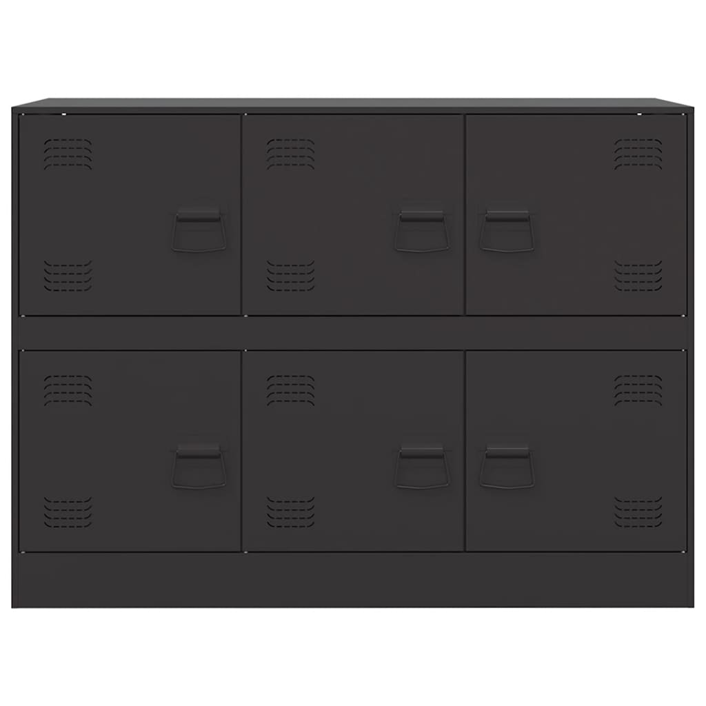vidaXL Dressoir 99x39x73 cm staal zwart