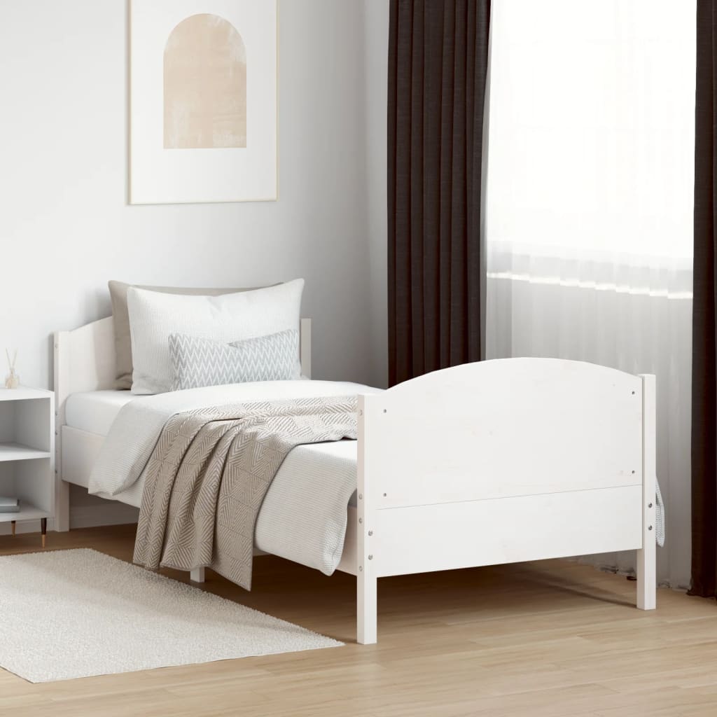 vidaXL Bedframe zonder matras massief grenenhout 200x200 cm