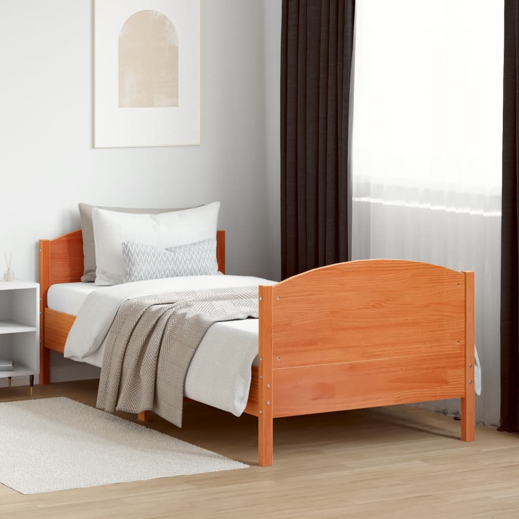 vidaXL Bedframe zonder matras massief grenenhout 200x200 cm