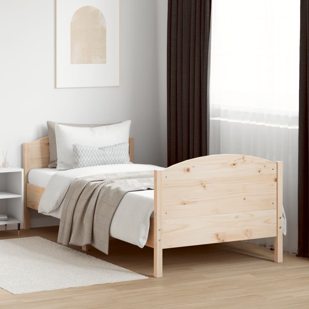 vidaXL Bedframe zonder matras massief grenenhout 200x200 cm