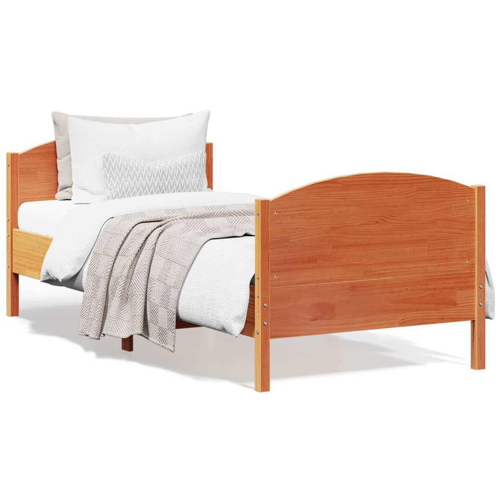 vidaXL Bedframe zonder matras massief grenenhout 200x200 cm