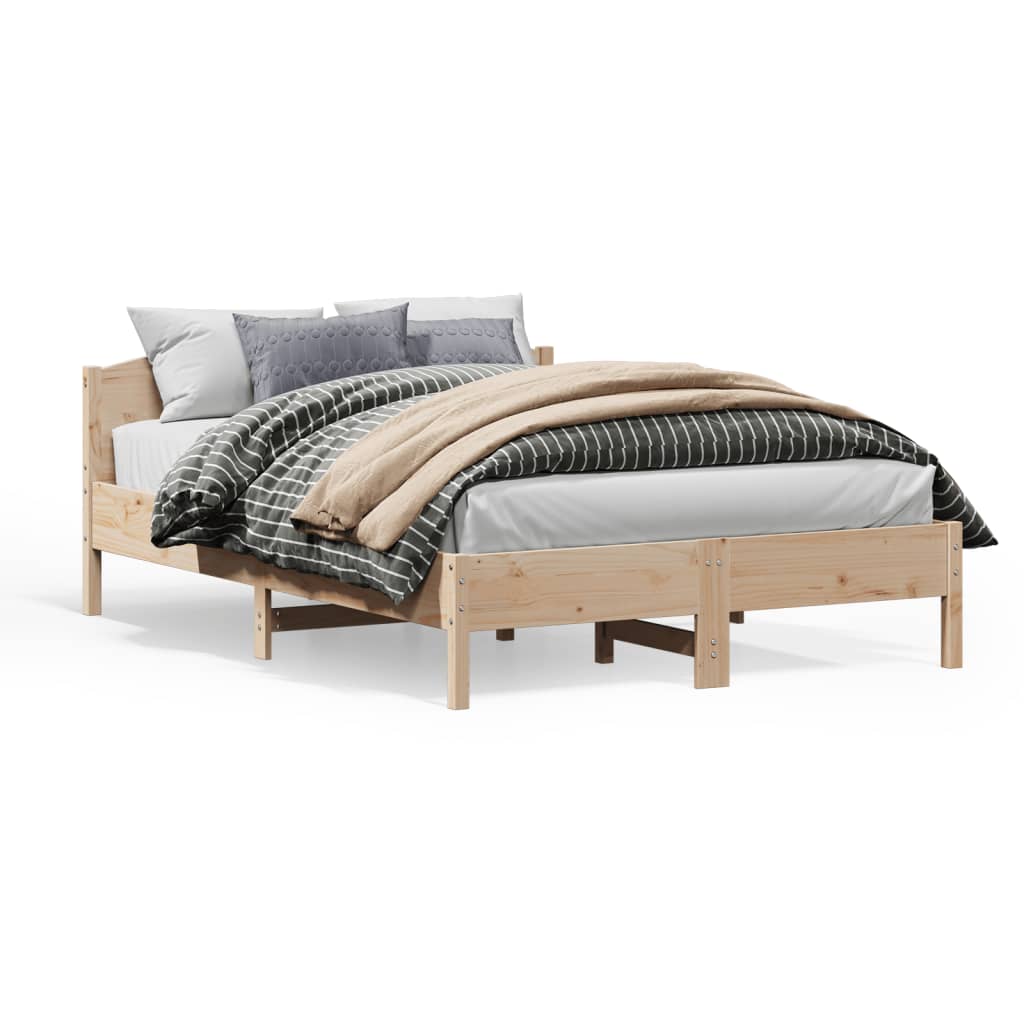 vidaXL Bedframe zonder matras massief grenenhout 200x200 cm