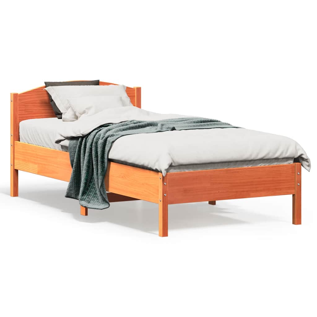 vidaXL Bedframe zonder matras massief grenenhout 200x200 cm