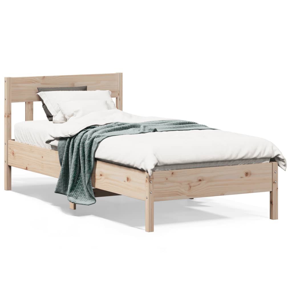 vidaXL Bedframe zonder matras massief grenenhout 200x200 cm