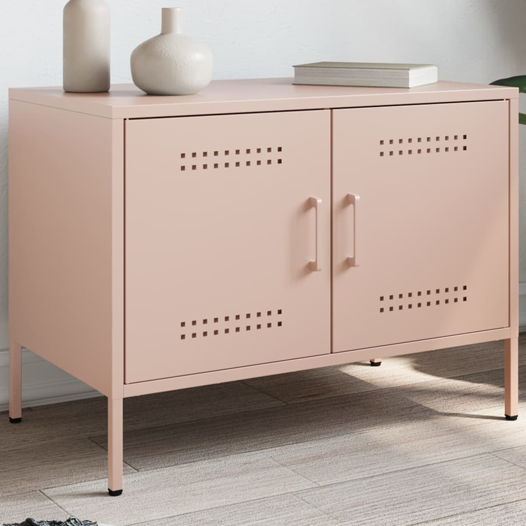 vidaXL Tv-meubelen 2 st 68x39x50,5 cm staal zwart