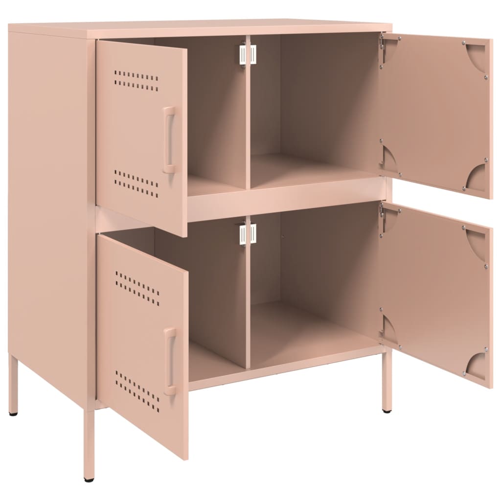 vidaXL Sideboard 68x39x79 cm steel black