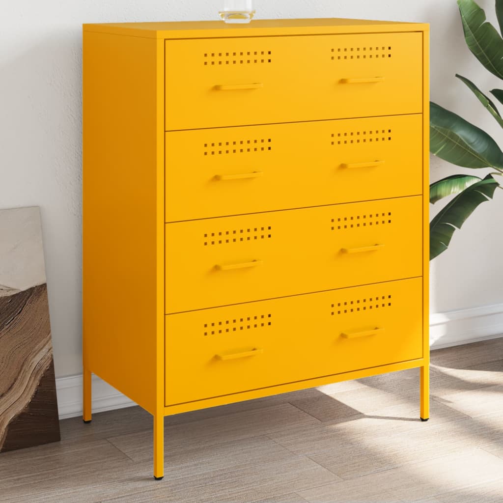 vidaXL Sideboard 68x39x89 cm steel black