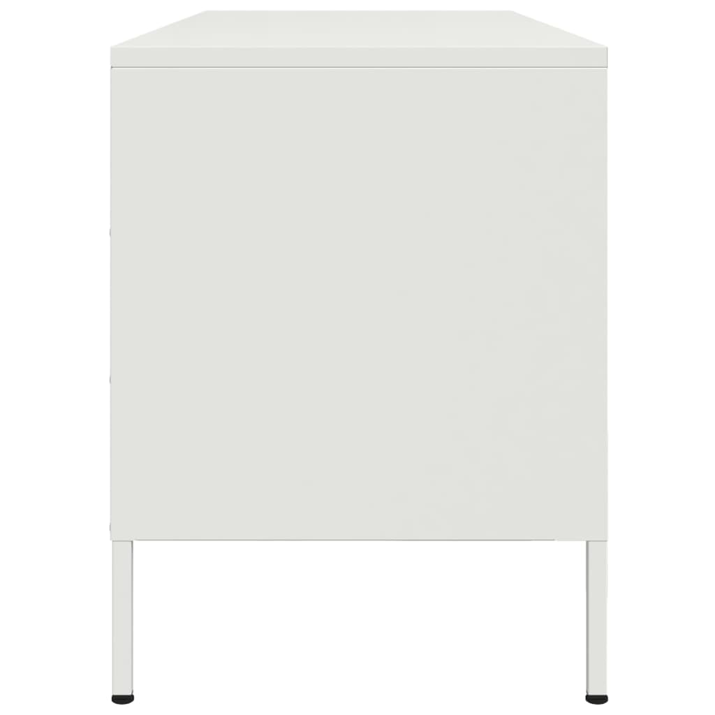 vidaXL Tv-meubel 100,5x39x50,5 cm staal zwart