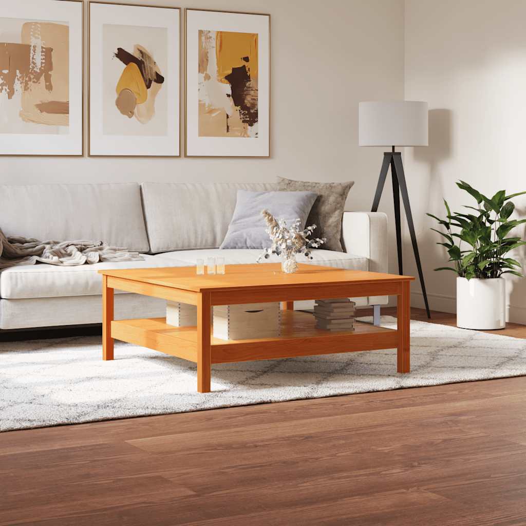 vidaXL Salontafel 35x35x40 cm massief grenenhout grijs