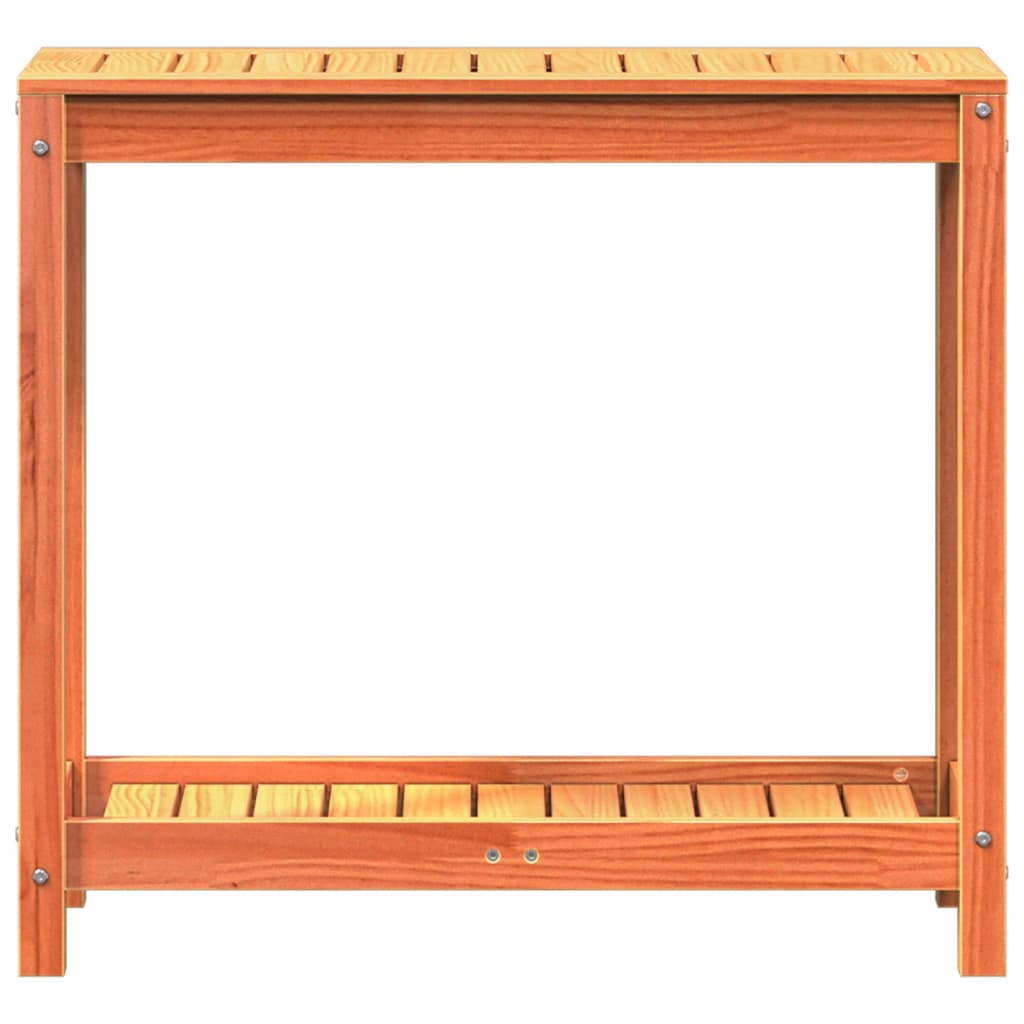 vidaXL Potting Table with Shelf 82.5x35x75 cm Solid Pine Wood