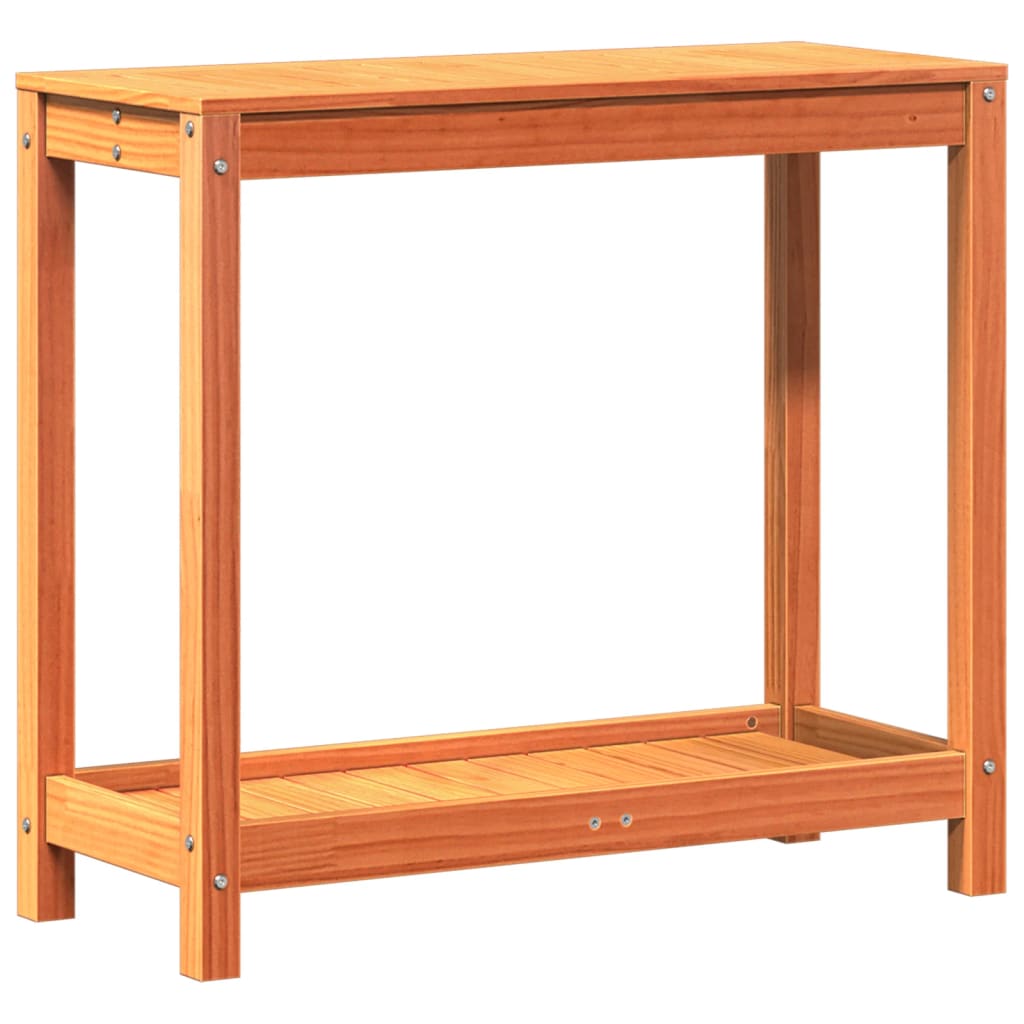 vidaXL Potting Table with Shelf 82.5x35x75 cm Solid Pine Wood