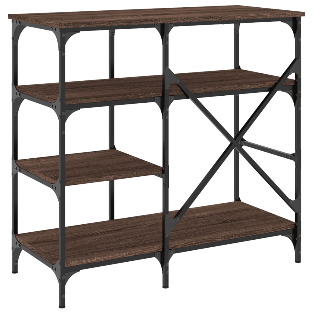 vidaXL Baker's Rack 90x40x84 cm engineered wood and metal black