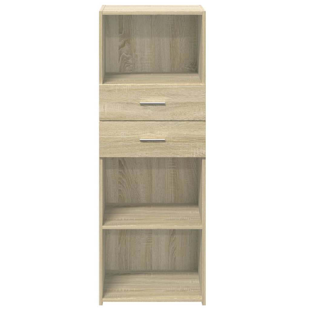 vidaXL Hoge kast 45x42,5x124 cm bewerkt hout wit