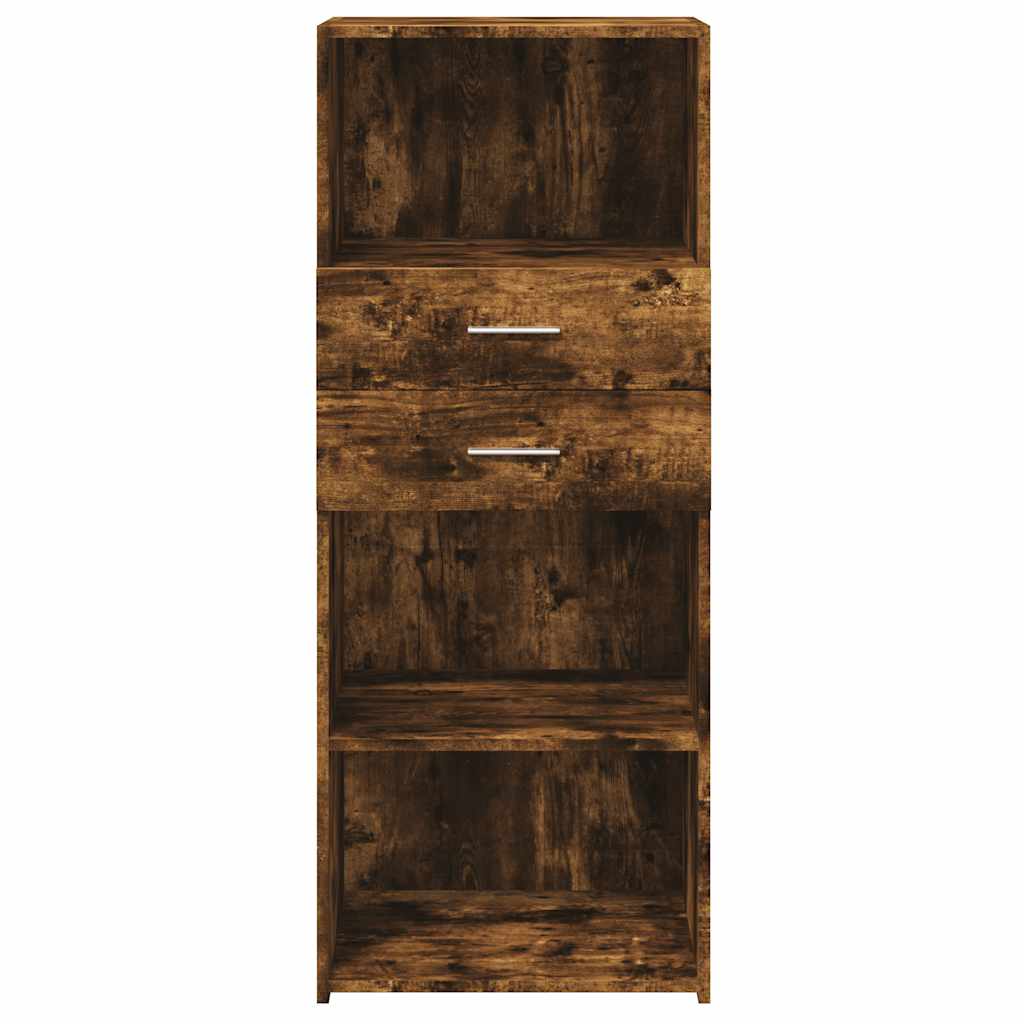 vidaXL Hoge kast 50x42,5x124 cm bewerkt hout wit