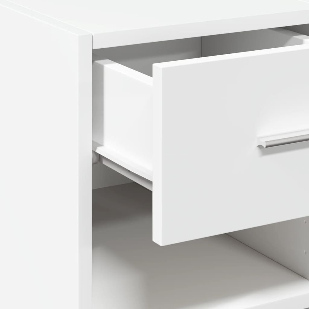 vidaXL Sideboard 45x42.5x93 cm engineered wood white