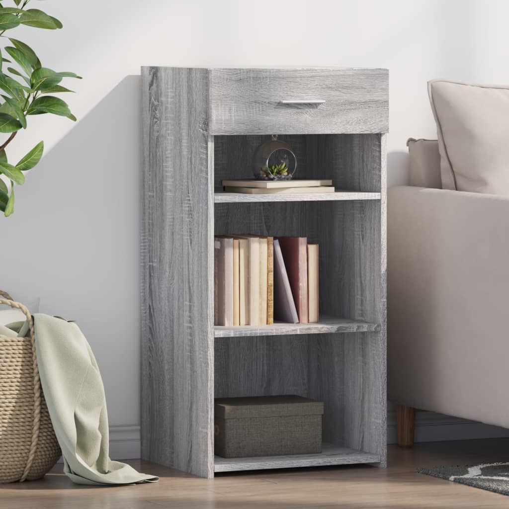 vidaXL Sideboard 45x42.5x93 cm engineered wood white