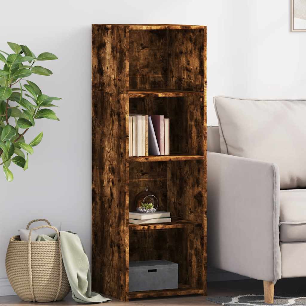 vidaXL Hoge kast 40x41x124 cm bewerkt hout zwart