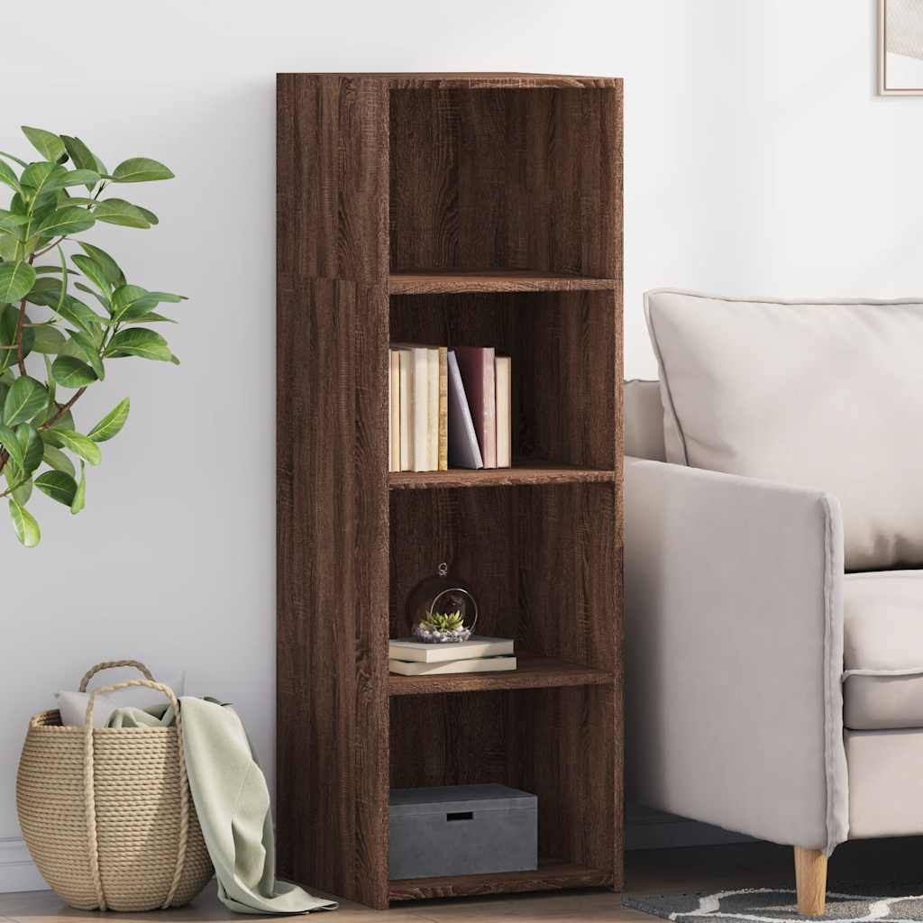 vidaXL Hoge kast 40x41x124 cm bewerkt hout zwart