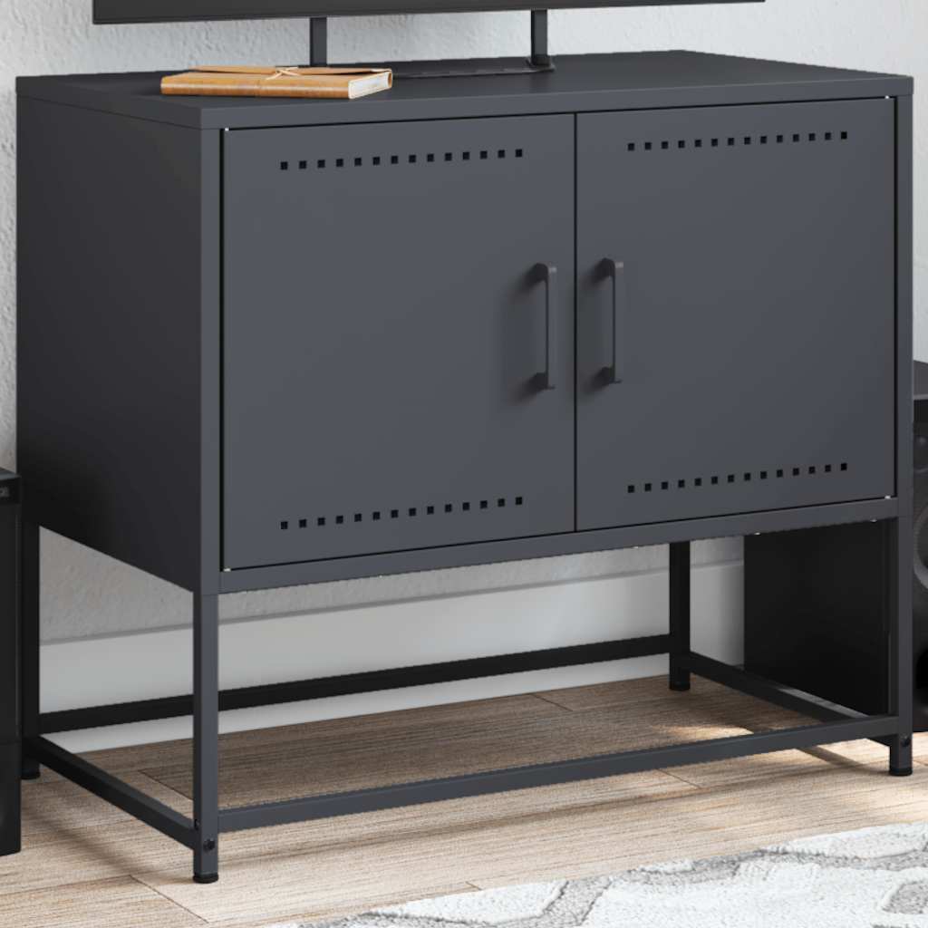 vidaXL TV cabinet 68.5x39x60.5 cm steel anthracite
