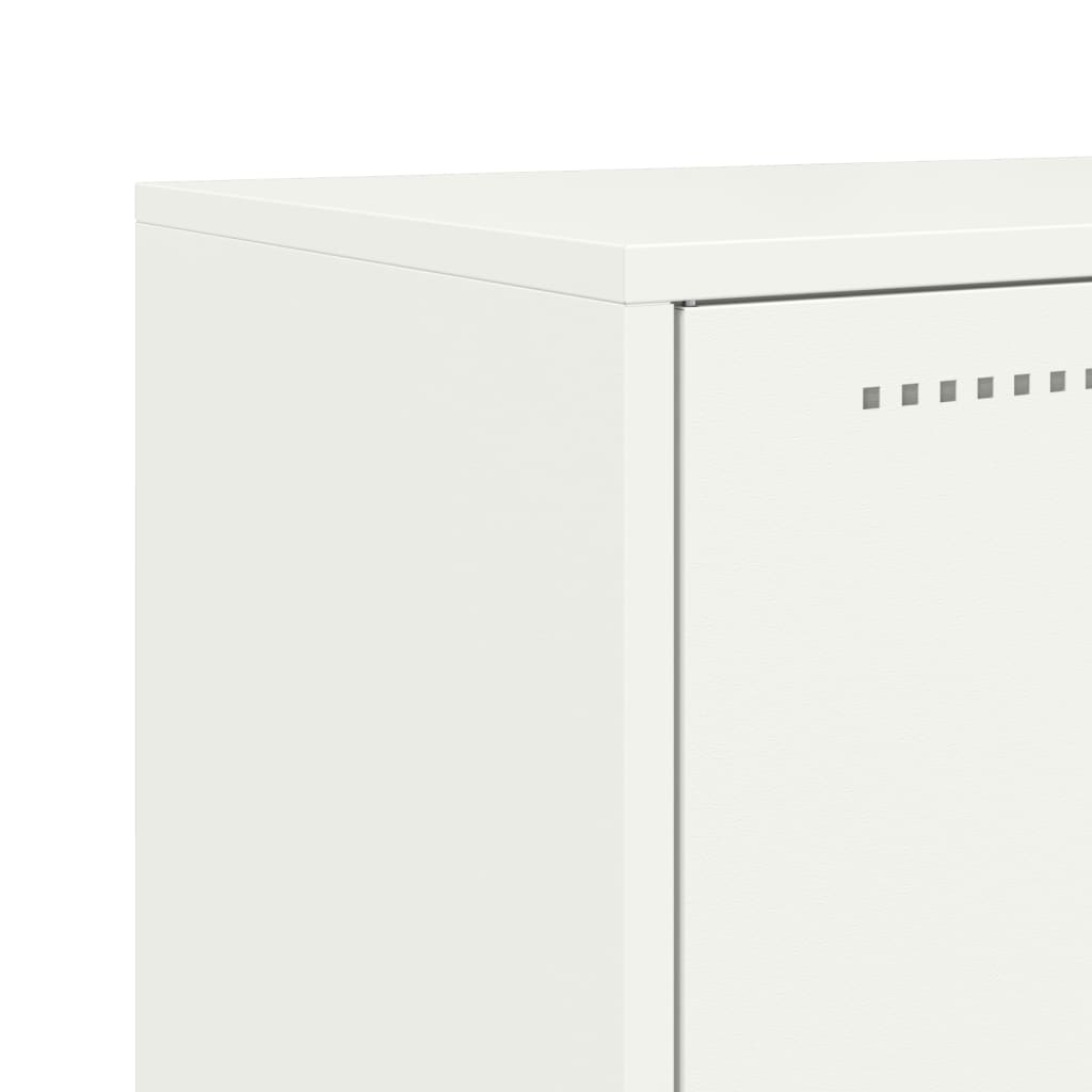 vidaXL Dressoir 68,5x38,5x123,5 cm staal zwart