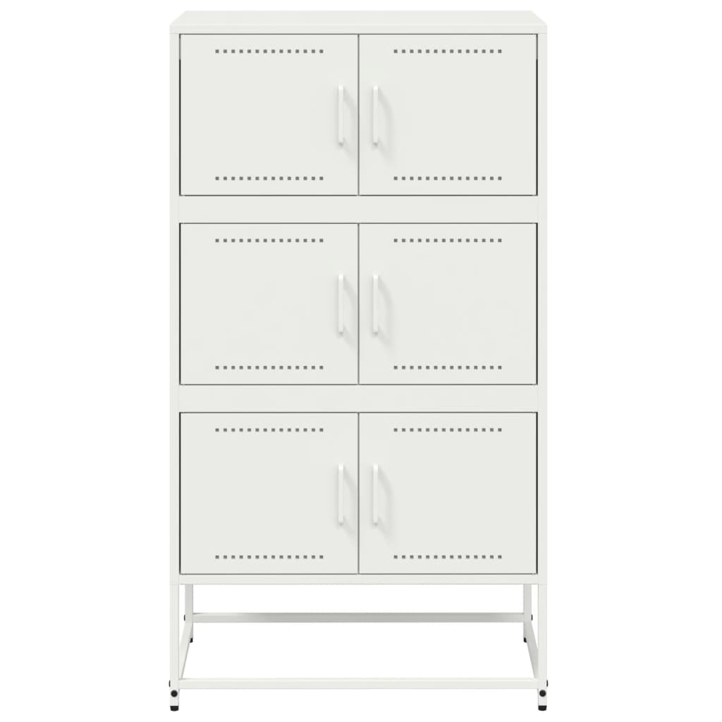 vidaXL Dressoir 68,5x38,5x123,5 cm staal zwart