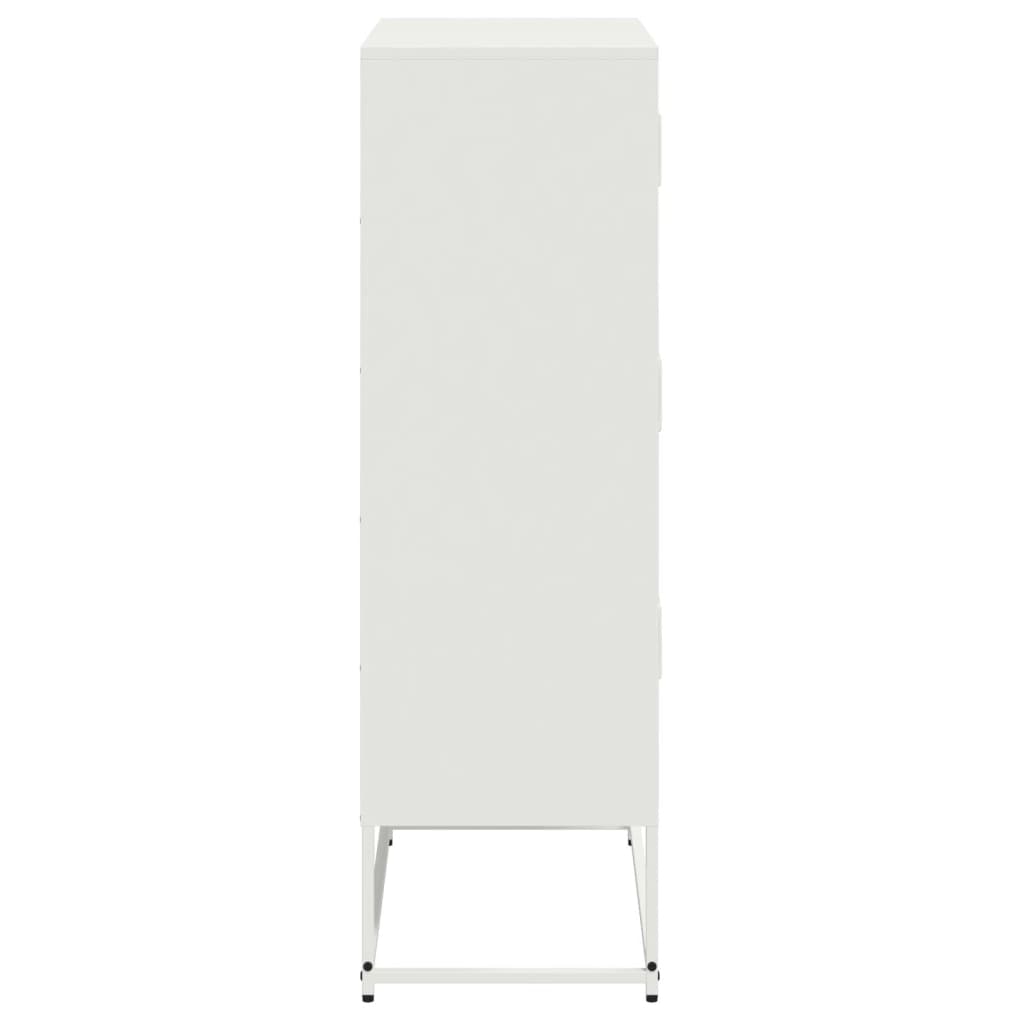 vidaXL Dressoir 68,5x38,5x123,5 cm staal zwart