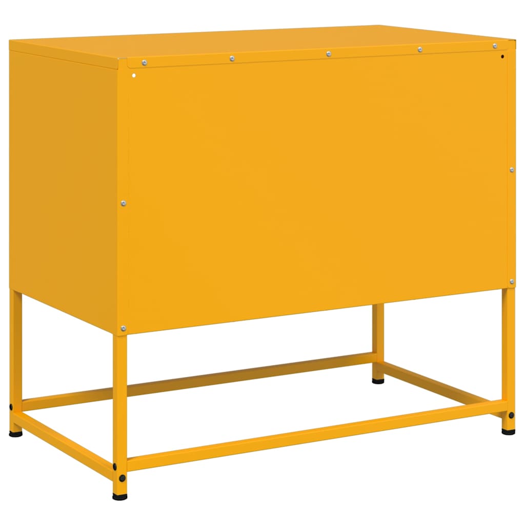 vidaXL Tv-meubel 68x39x60,5 cm staal zwart