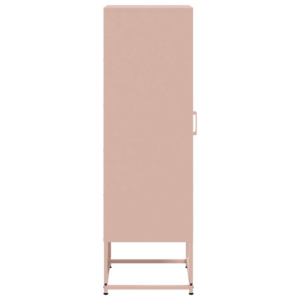 vidaXL Hoge kast 36x39x123 cm staal zwart