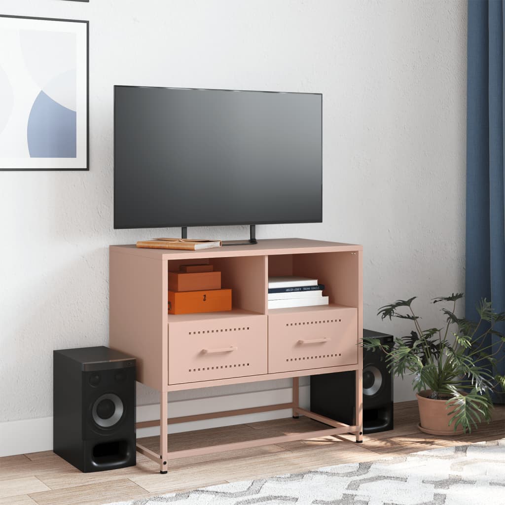 vidaXL TV cabinet 68x39x60.5 cm steel black