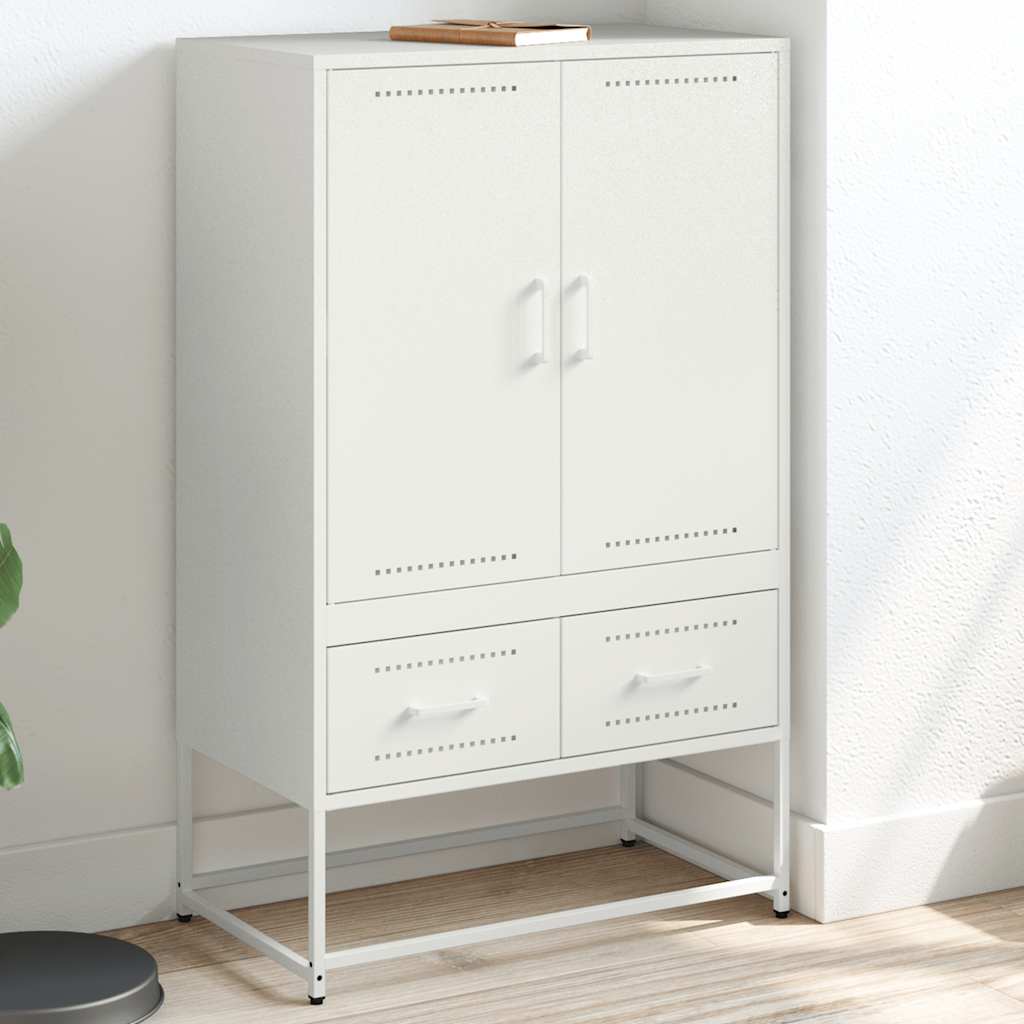 vidaXL Highboard 68x39x111.5 cm steel black