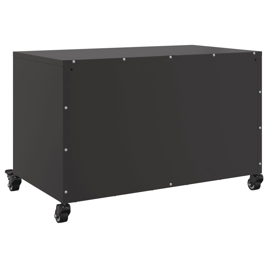 vidaXL Tv-meubel 68x39x43,5 cm staal zwart