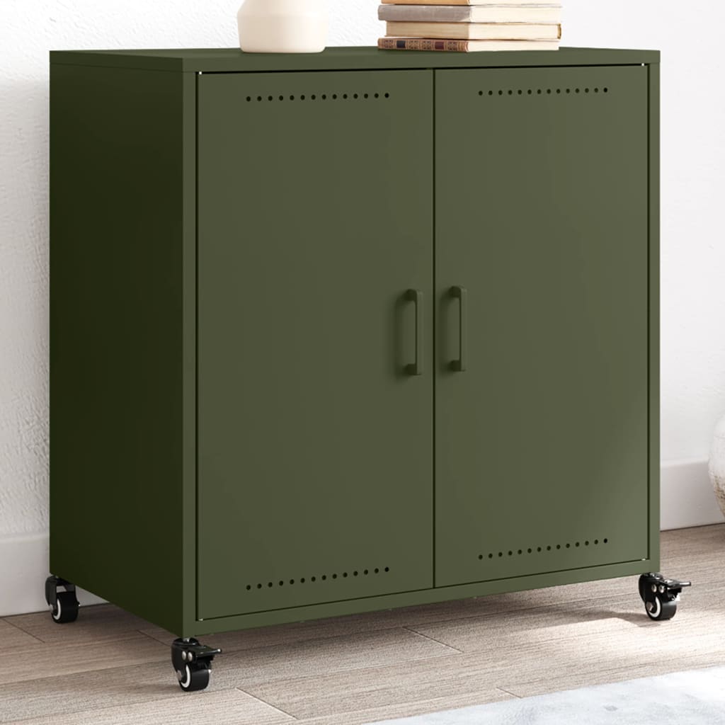 vidaXL Sideboard 68x39x72 cm steel black