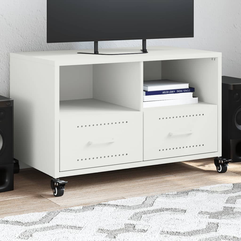 vidaXL TV Cabinet 68x39x43.5 cm Steel Black