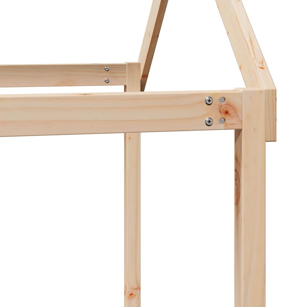 vidaXL Children's House Bed 217x95.5x159 cm Solid Pine Wood
