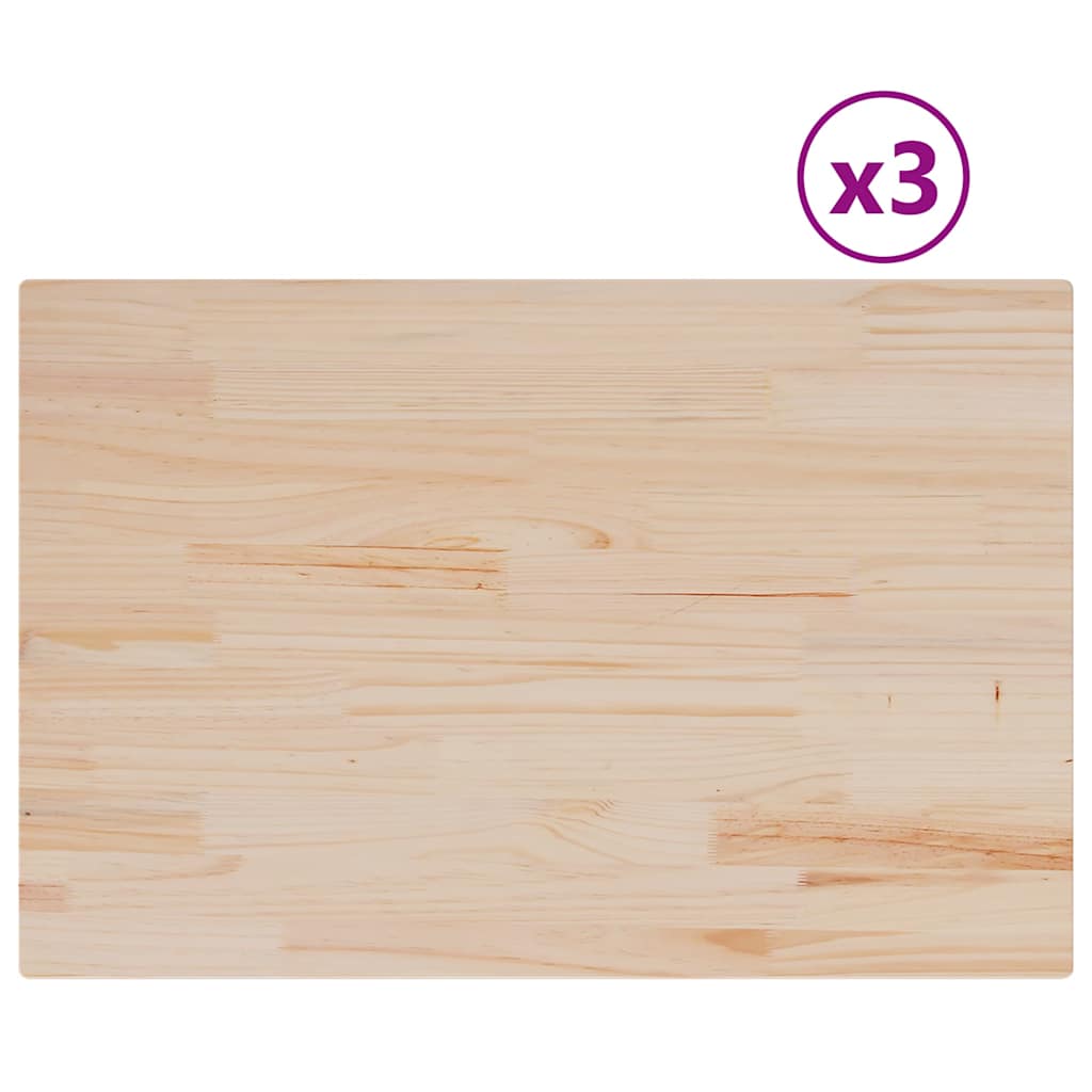 vidaXL Tafelblad vierkant 40x40x1,7 cm massief grenenhout