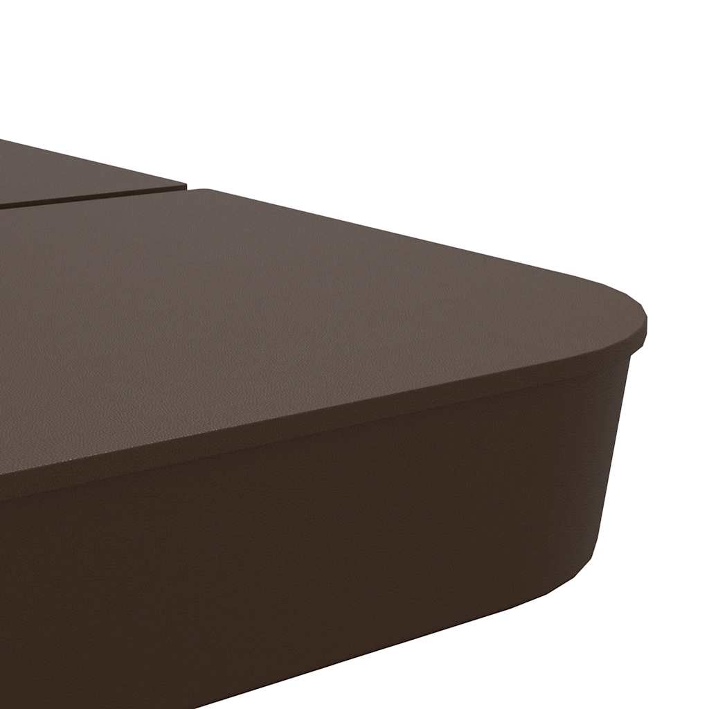 vidaXL 4-delige Set parasolvoeten voor kruisvoet parasol 100 kg PP