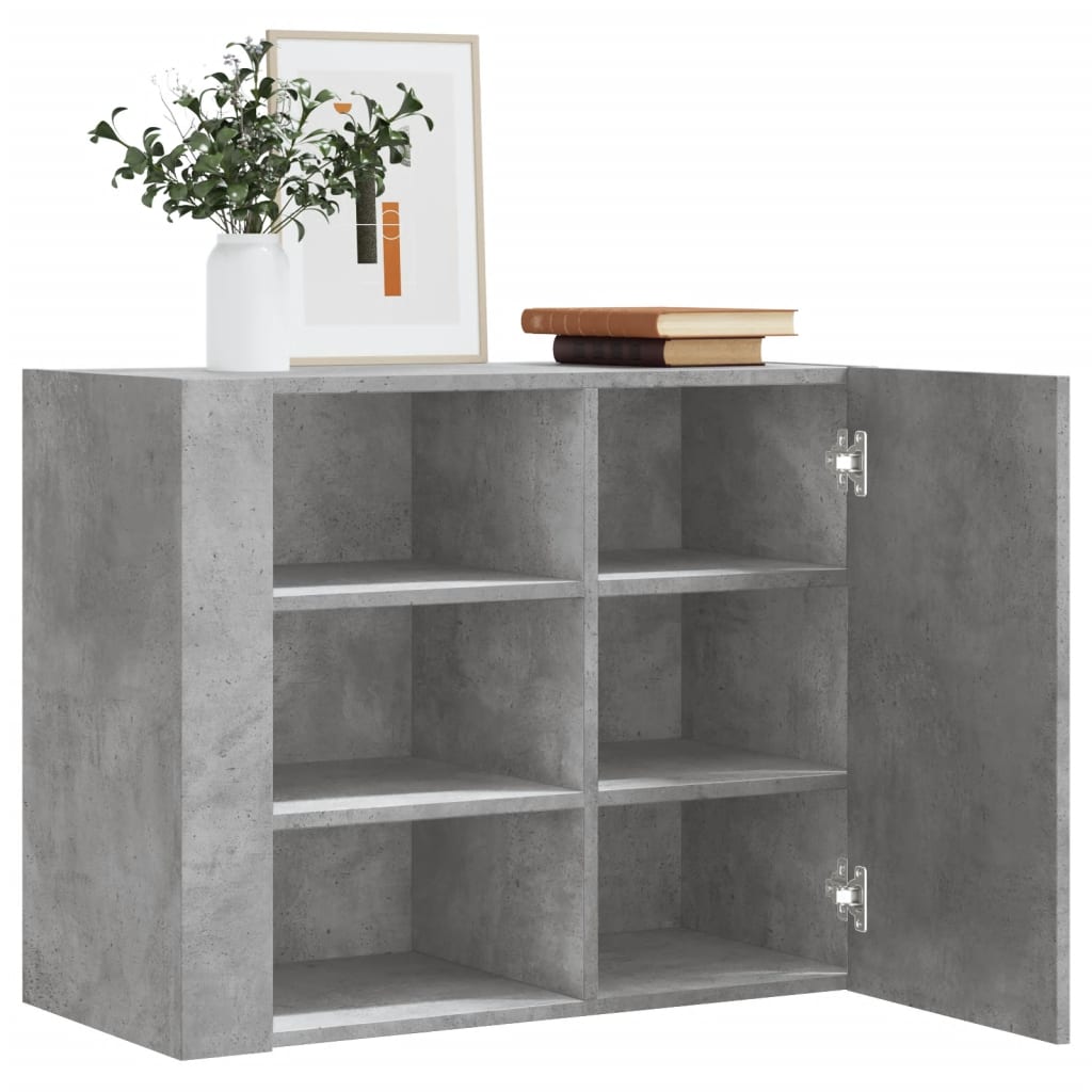 vidaXL Wandkast 75x35x60 cm bewerkt hout wit