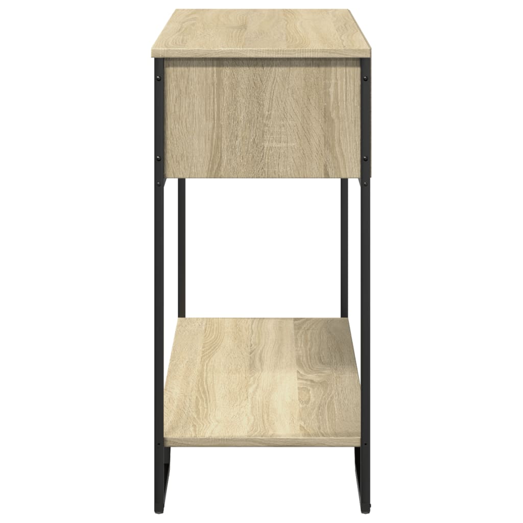 vidaXL Wandtafel 100x35x74,5 cm bewerkt hout zwart