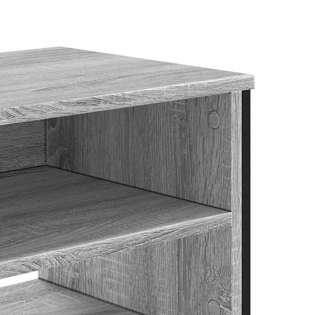 vidaXL TV Cabinet 122x34x41 cm Engineered Wood Black