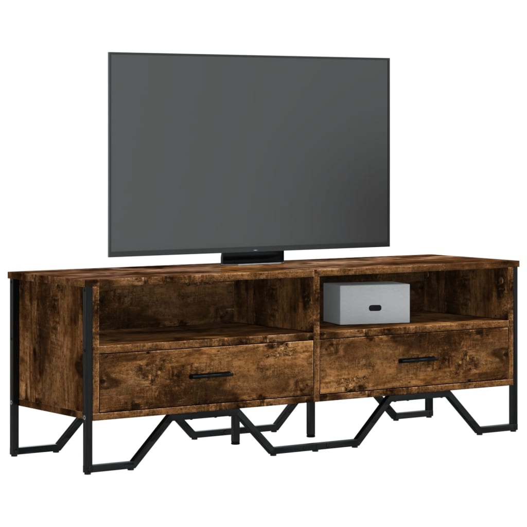vidaXL Tv-meubel 122x34x41 cm bewerkt hout zwart