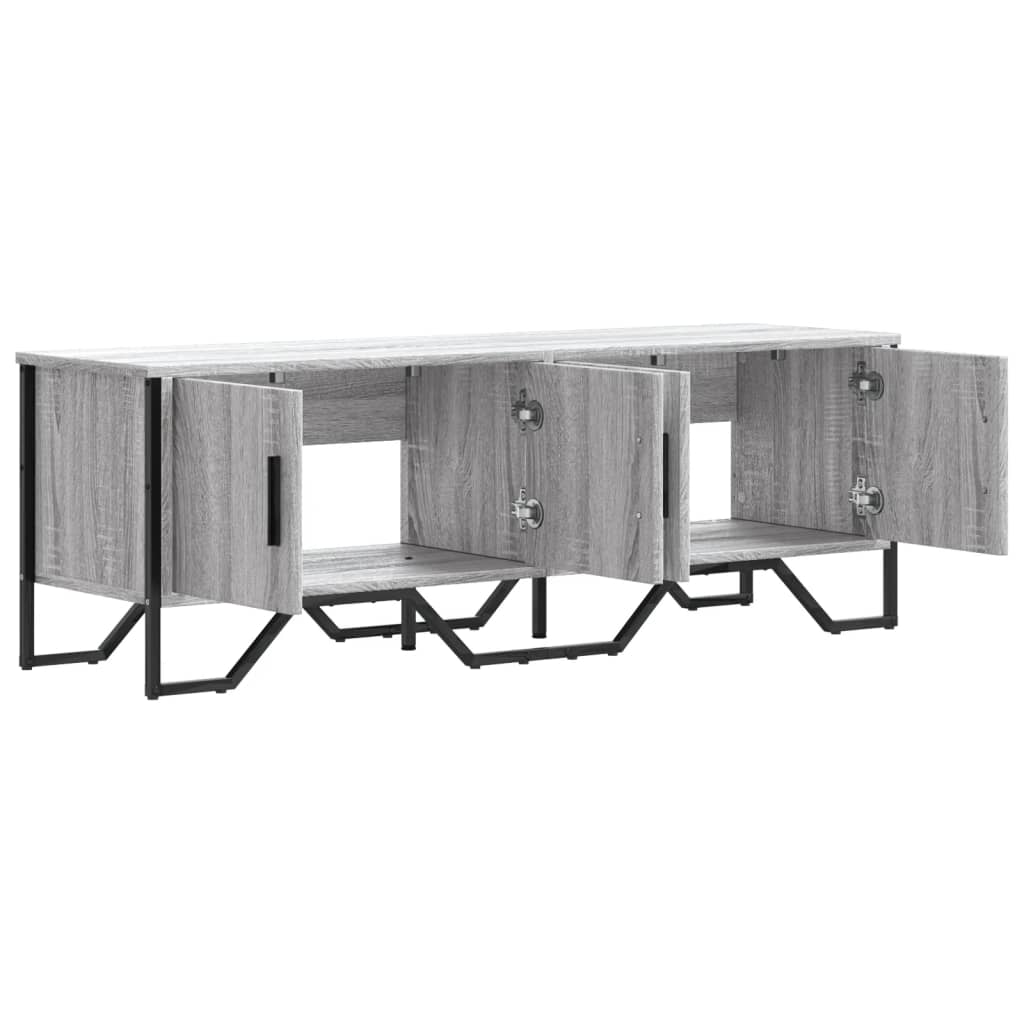 vidaXL Tv-meubel 122x34x41 cm bewerkt hout zwart