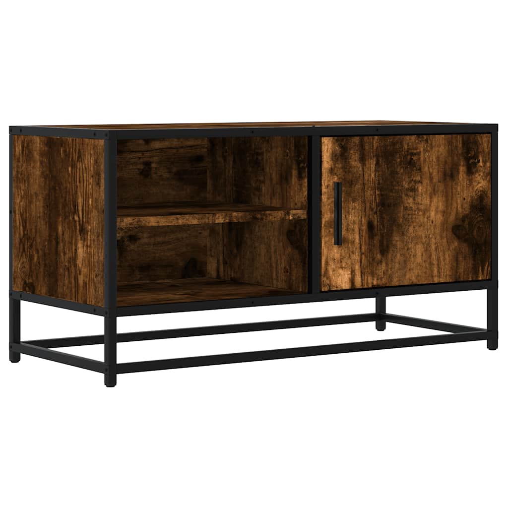 vidaXL TV cabinet 80x34.5x40 cm engineered wood and metal black