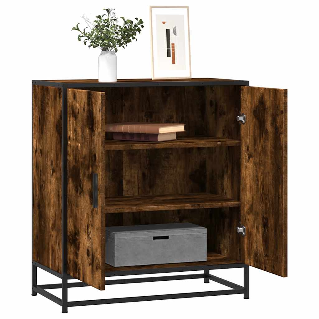 vidaXL Sideboard 68x35x76 cm engineered wood and metal Sonoma oak colour
