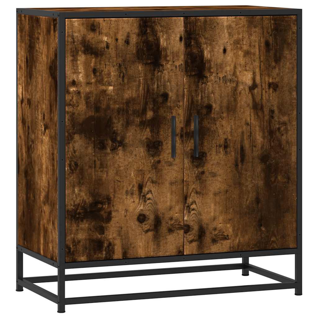 vidaXL Sideboard 68x35x76 cm engineered wood and metal Sonoma oak colour