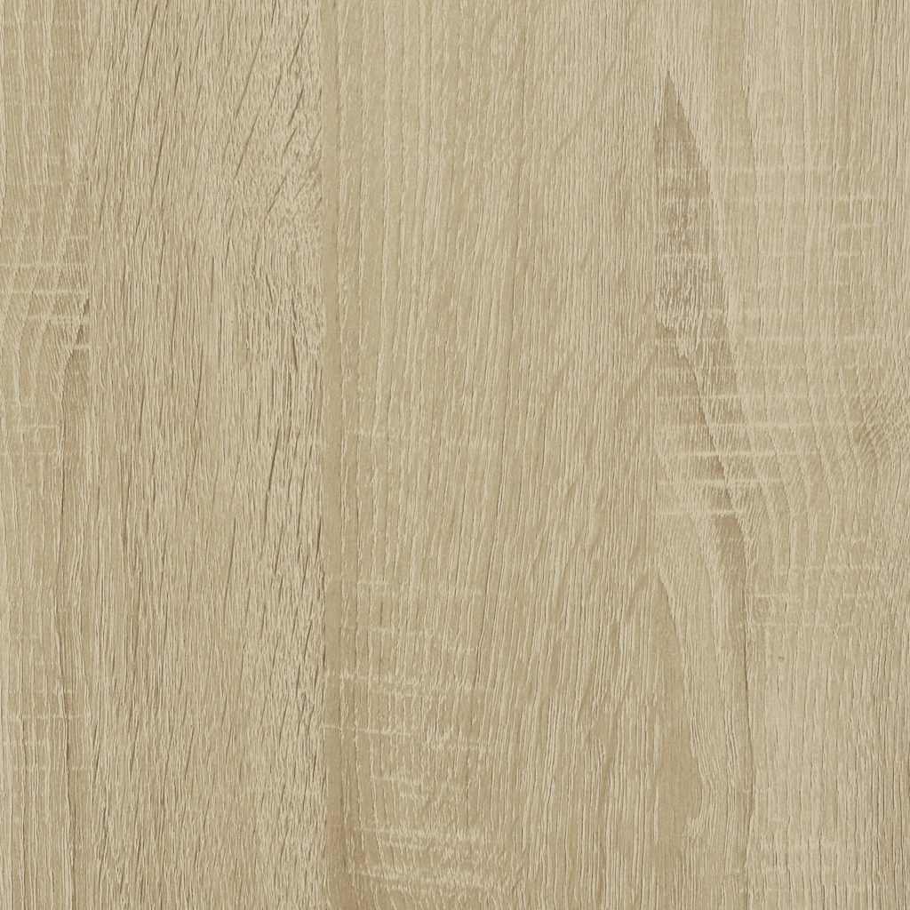 vidaXL Dressoir 68x35x76 cm bewerkt hout en metaal zwart