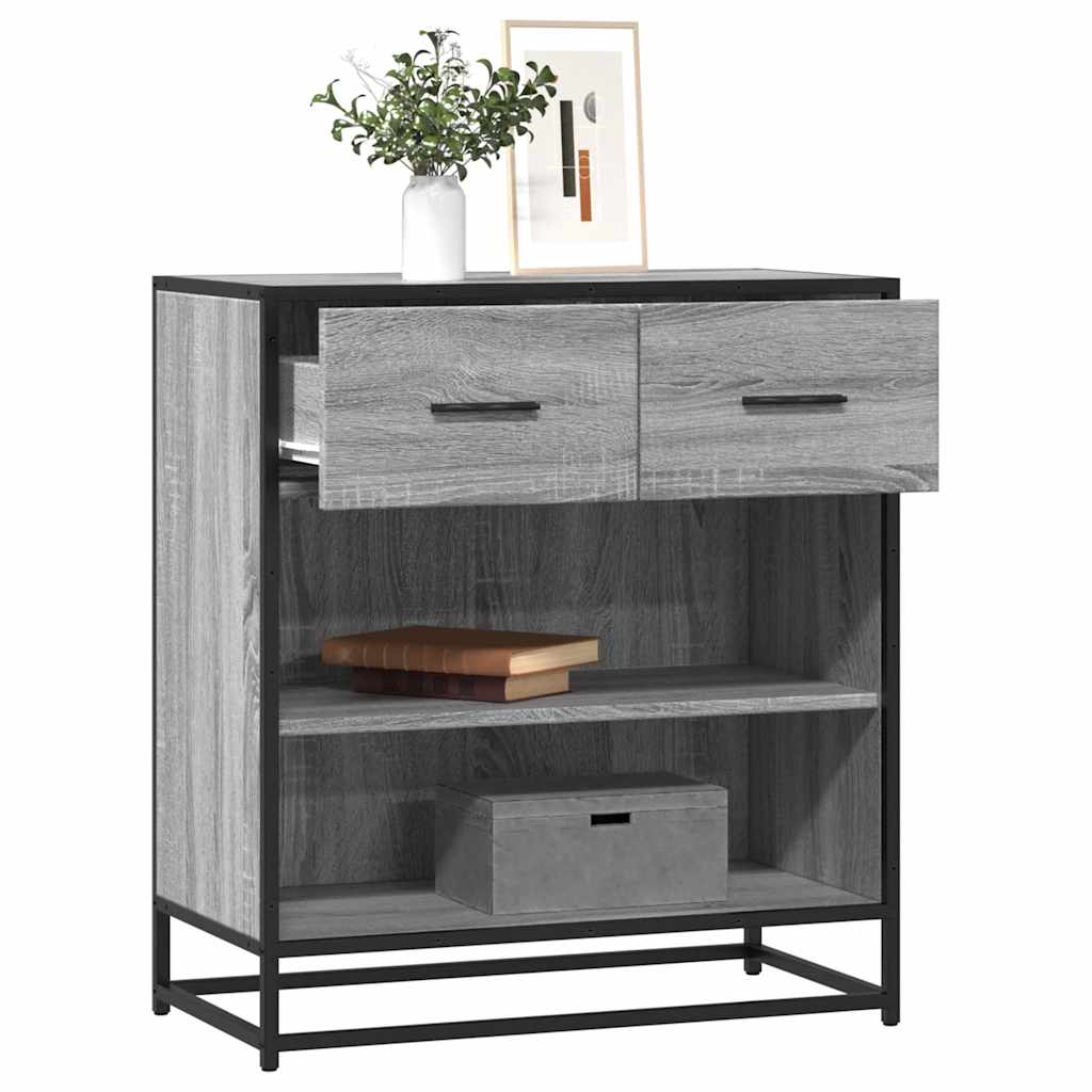 vidaXL Sideboard 68x35x76 cm engineered wood black