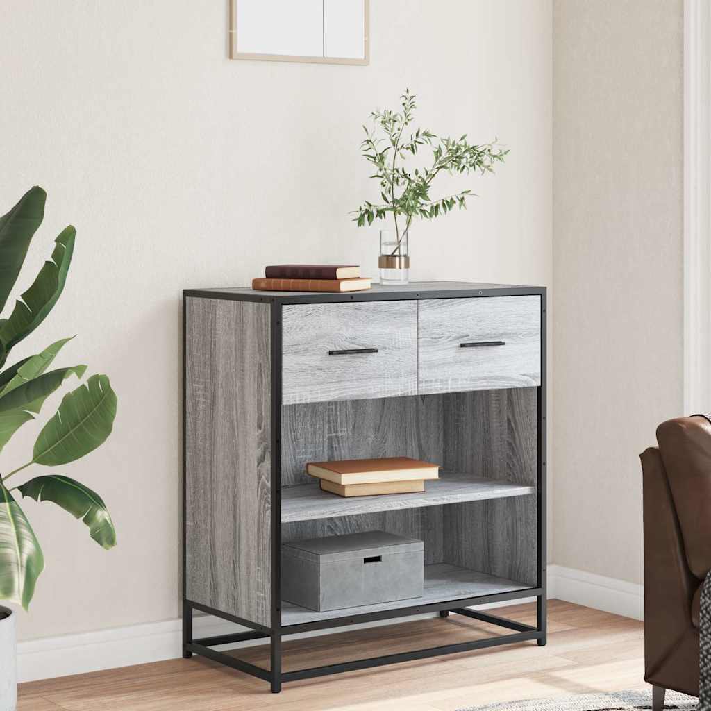 vidaXL Sideboard 68x35x76 cm engineered wood black