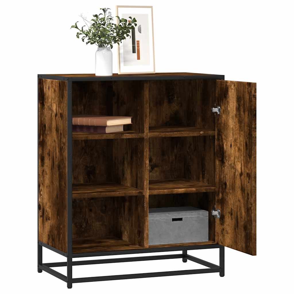 vidaXL Dressoir 62x35x76 cm bewerkt hout zwart