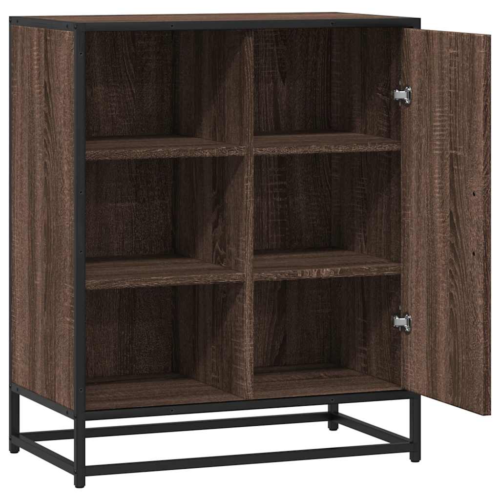 vidaXL Dressoir 62x35x76 cm bewerkt hout zwart
